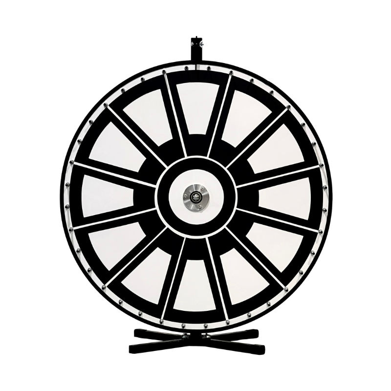 Insert Your Own Graphics Prize Wheel with Black Magnetic Frames