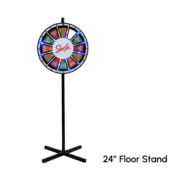 Insert Your Own Graphics Prize Wheel with Blinking LED Lights