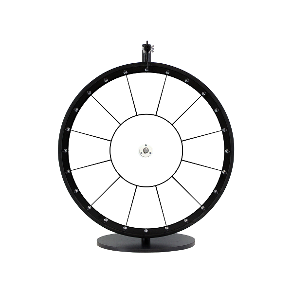 White Dry Erase Prize Wheel with 12 Sections