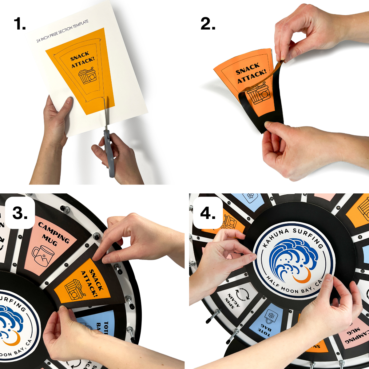 Insert Your Own Prize with Black Magnetic Frames