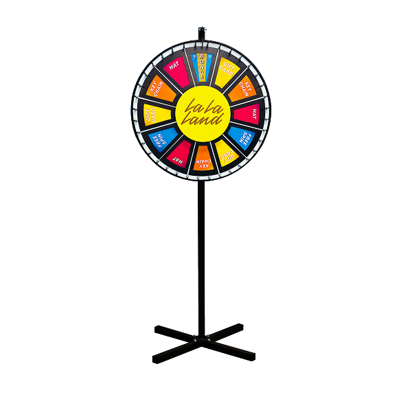Insert Your Own Graphics Prize Wheel with Black Magnetic Frames