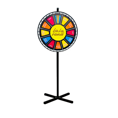 Insert Your Own Graphics Prize Wheel with Black Magnetic Frames