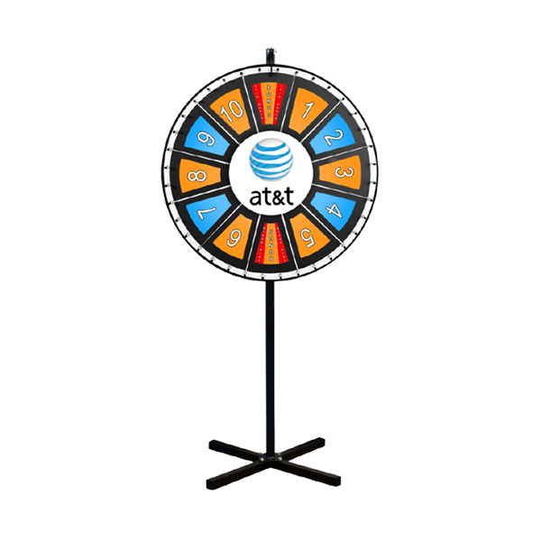 Insert Your Own Graphics Prize Wheel with Black Magnetic Frames