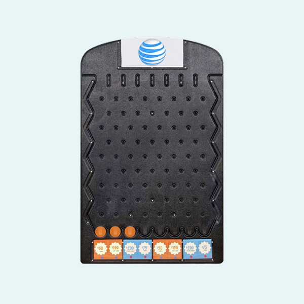Lightweight Plastic Plinko Game with 3 Playing Pucks