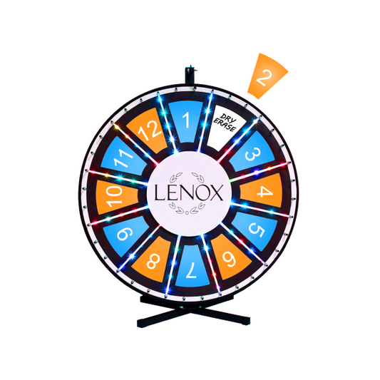 Insert Your Own Graphics Prize Wheel with Blinking LED Lights