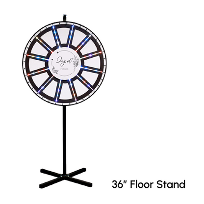 Insert Your Own Graphics Prize Wheel with Blinking LED Lights