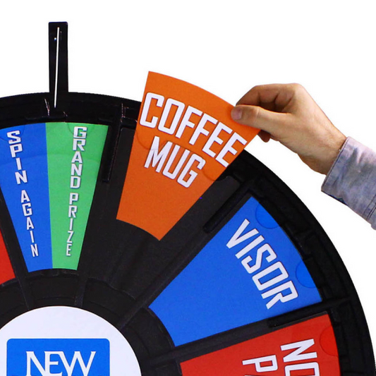 Lightweight Insert Your Own Graphics Prize Wheels