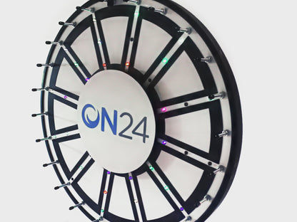 Insert Your Own Graphics Prize Wheel with Blinking LED Lights