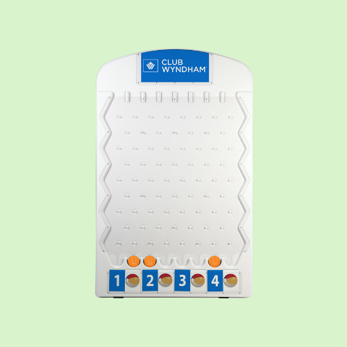 Lightweight Plastic Plinko Game with 3 Playing Pucks