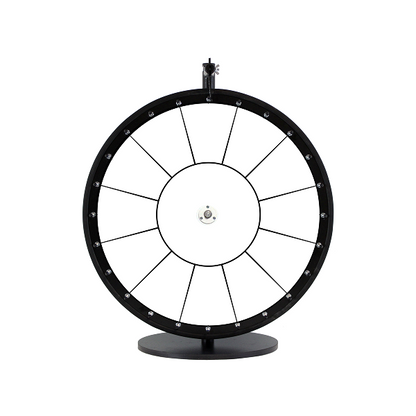 White Dry Erase Prize Wheel with 12 Sections